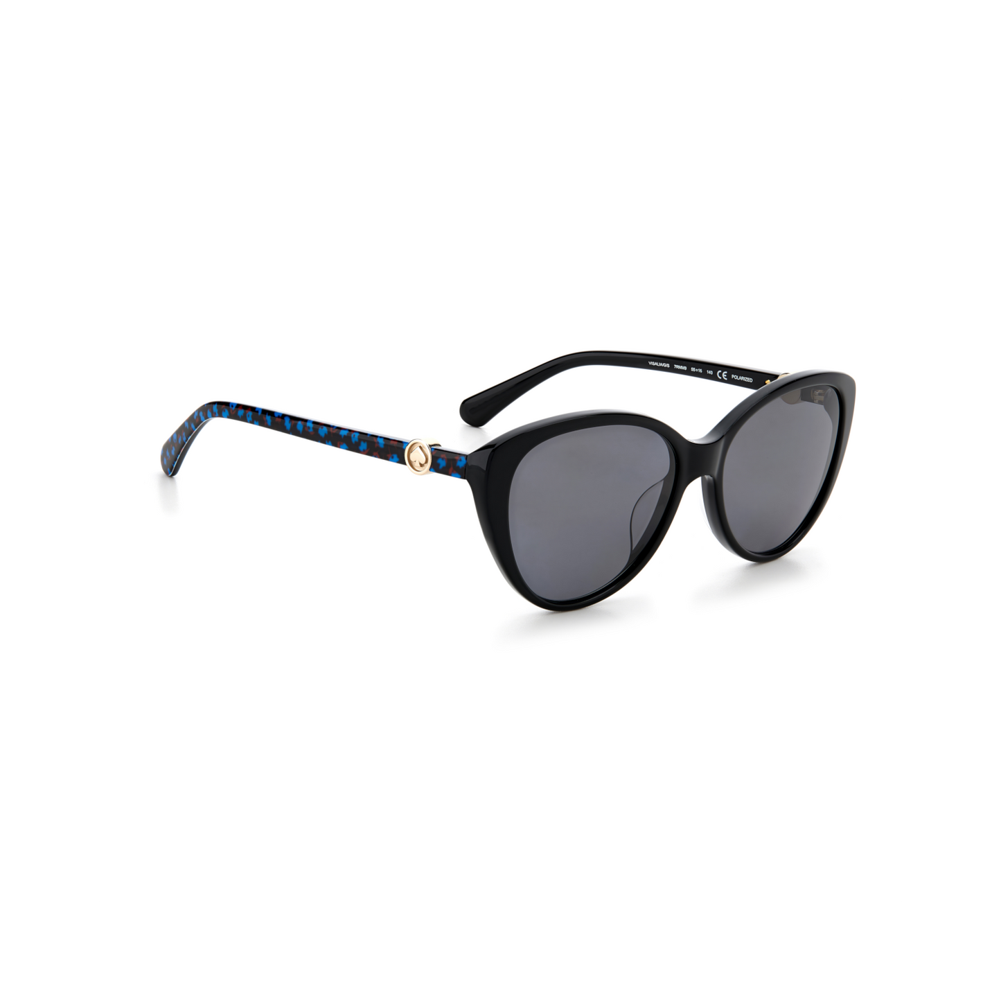 Kate Spade VISALIA/G/S Grey Black Women's Sunglasses