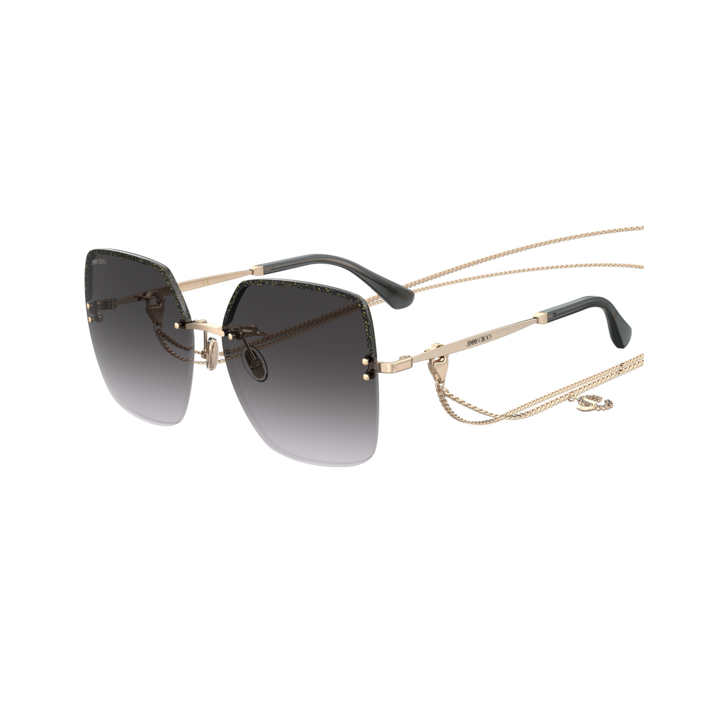 Jimmy Choo TAVI/N/S Grey Yellow Women's Sunglasses