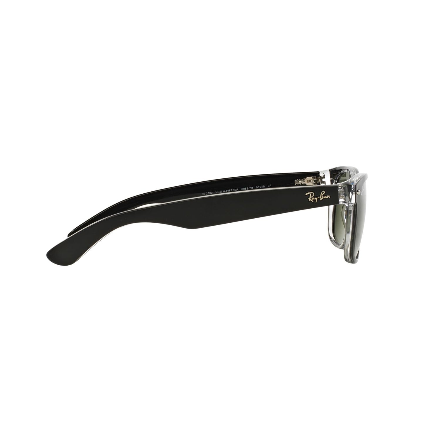 Ray Ban NEW WAYFARER RB2132 Clear Black Unisex Polarized Sunglasses