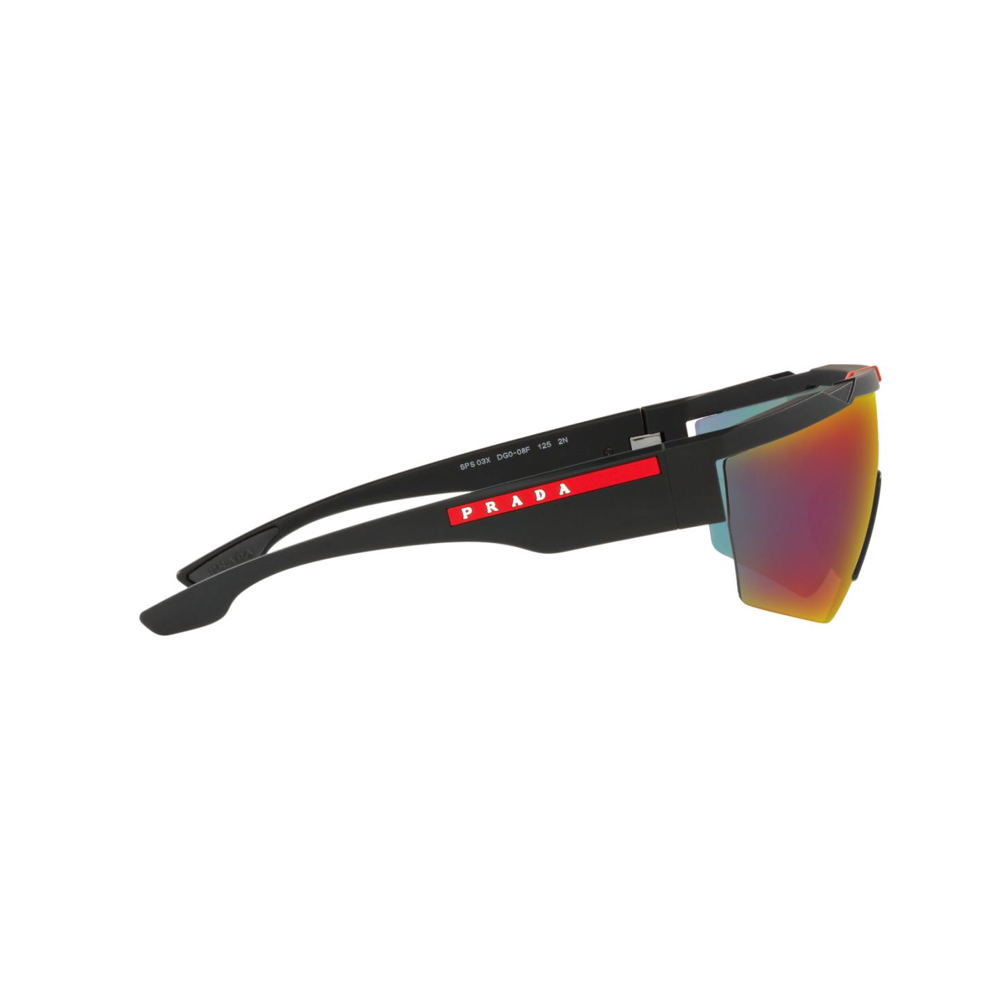Prada Linea Rossa PS 03XSF PS 03XSF Black Men's Sunglasses