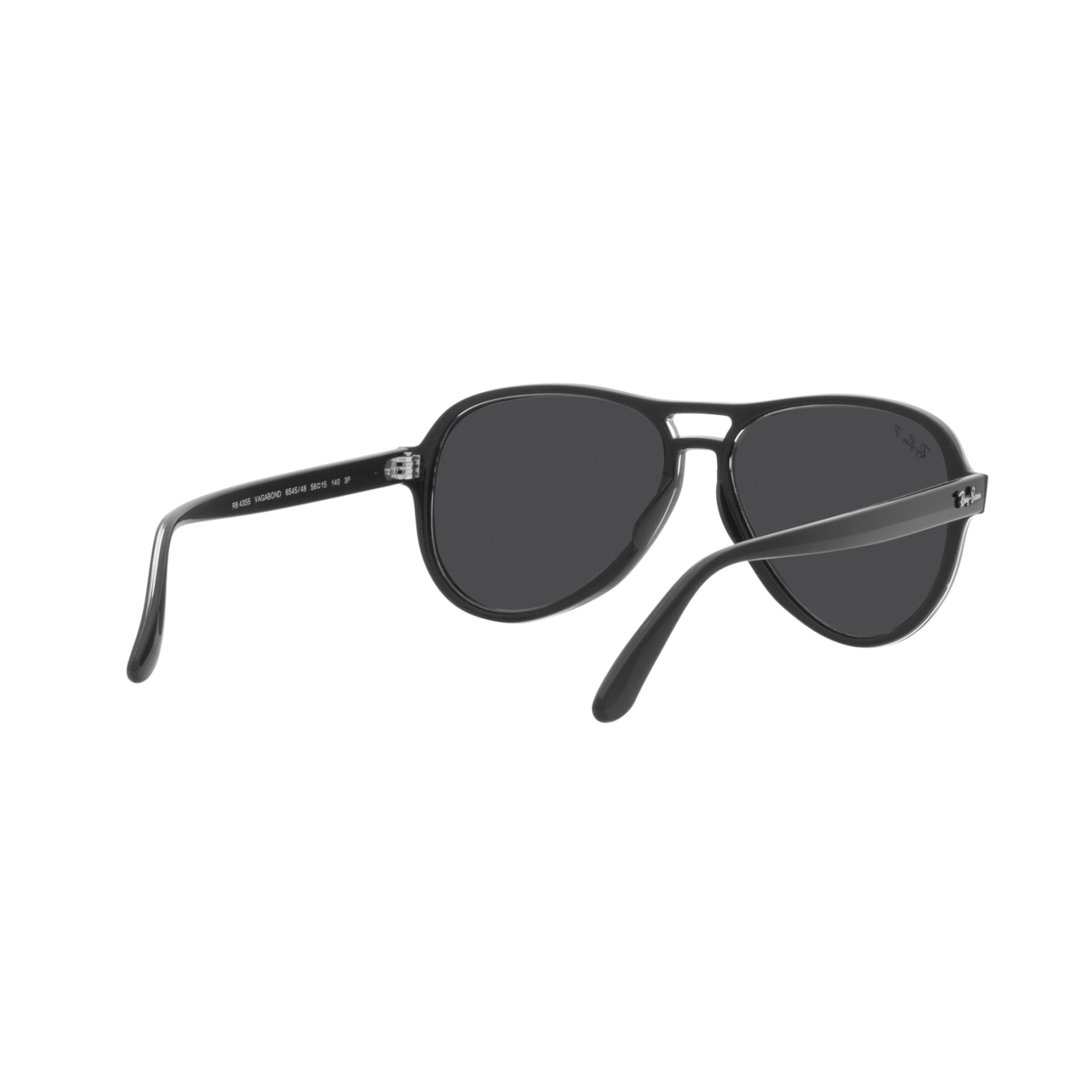 Ray Ban VAGABOND RB4355 Black Unisex Polarized Sunglasses