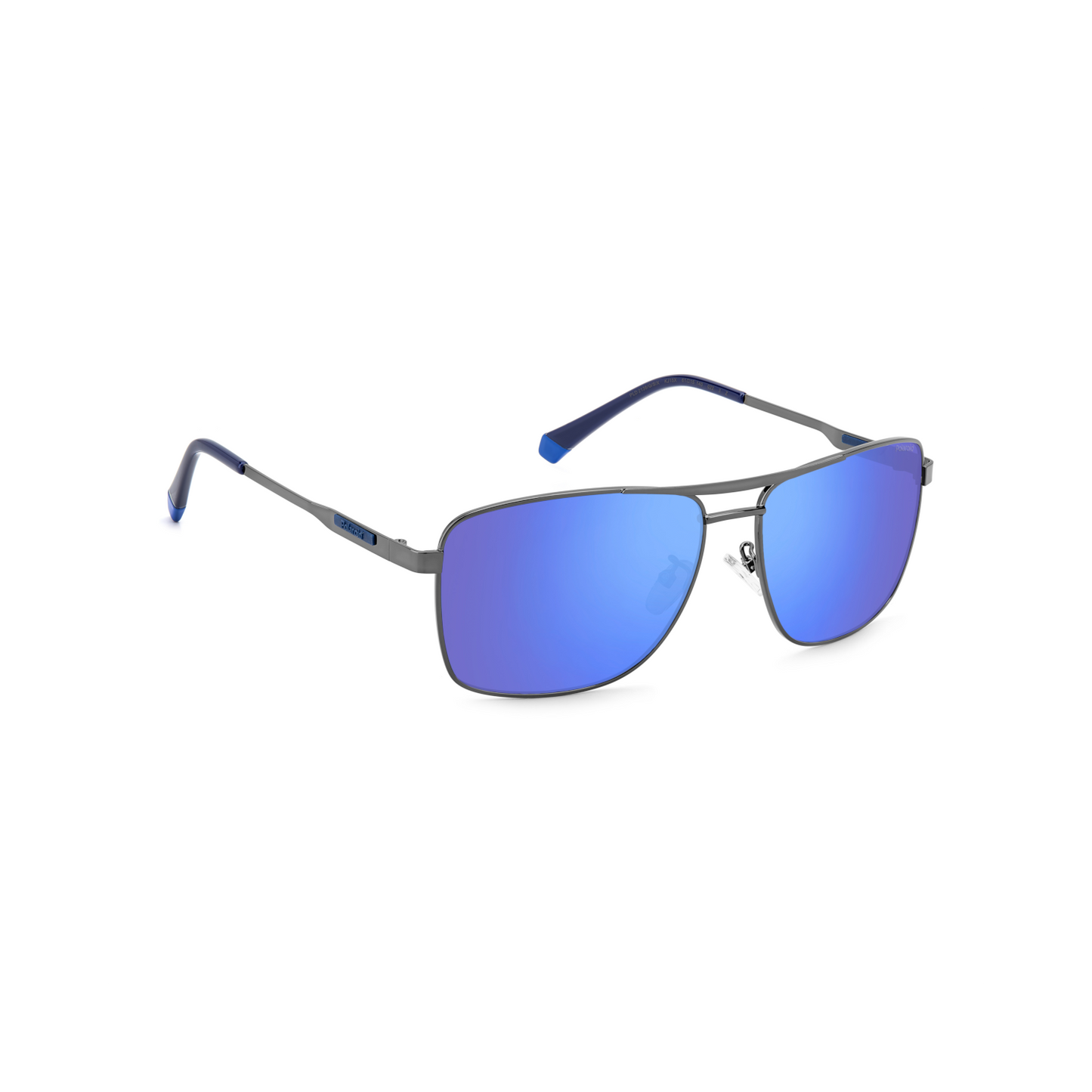 Polaroid PLD 2136/G/S/X Blue Grey Men's Polarized Sunglasses