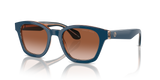 Top Blue/Transparent Brown