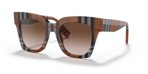 Brown Check - Brown Gradient