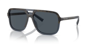 Havana Transparent Blue - Brown Gradient Dark Brown