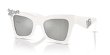White - Clear Mirror Silver