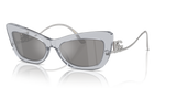 Transparent Grey - Light Grey Mirror Silver