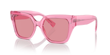 Transparent Pink - Pink Mirror Internal Silver