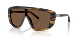 Striped Brown - Brown