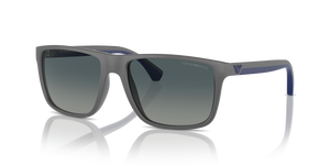 Matte Grey - Gradient Blue Polarized