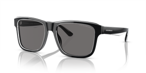 Shiny Black/Top Crystal - Dark Grey Polarized