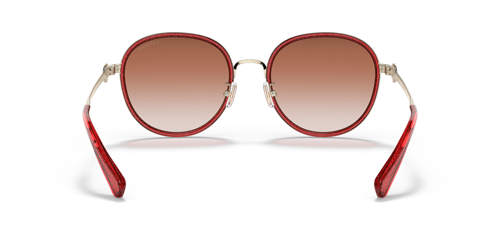 Transparent Glitter Red