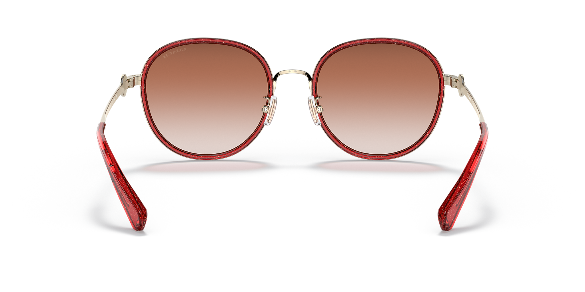 Transparent Glitter Red