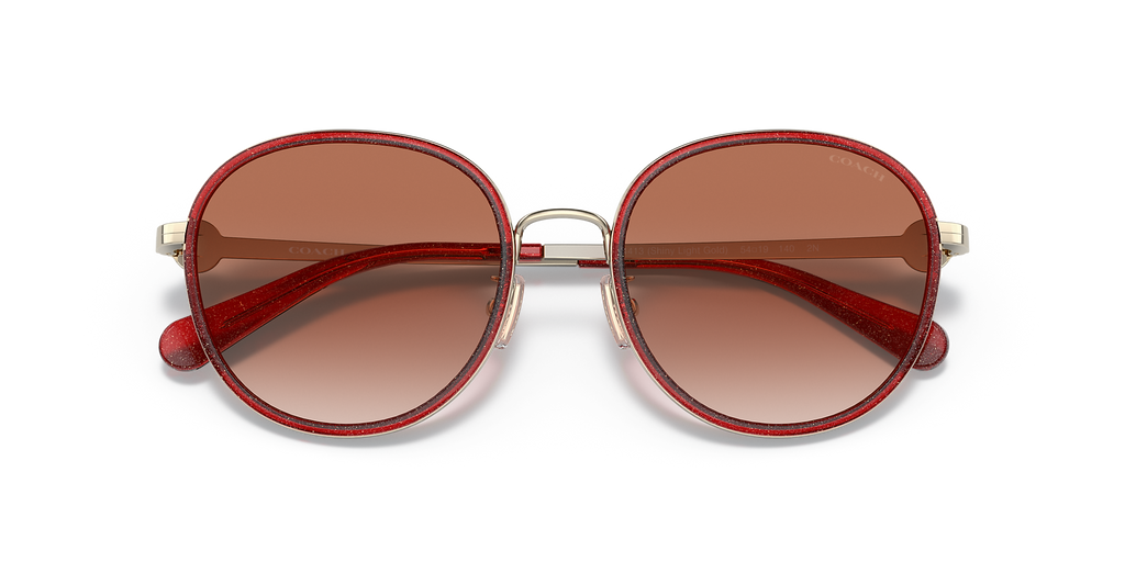 Transparent Glitter Red