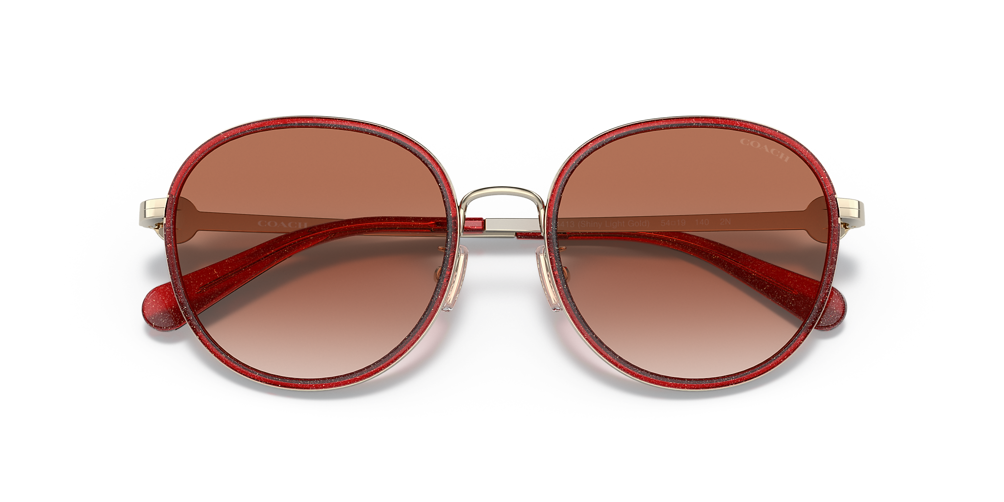 Transparent Glitter Red