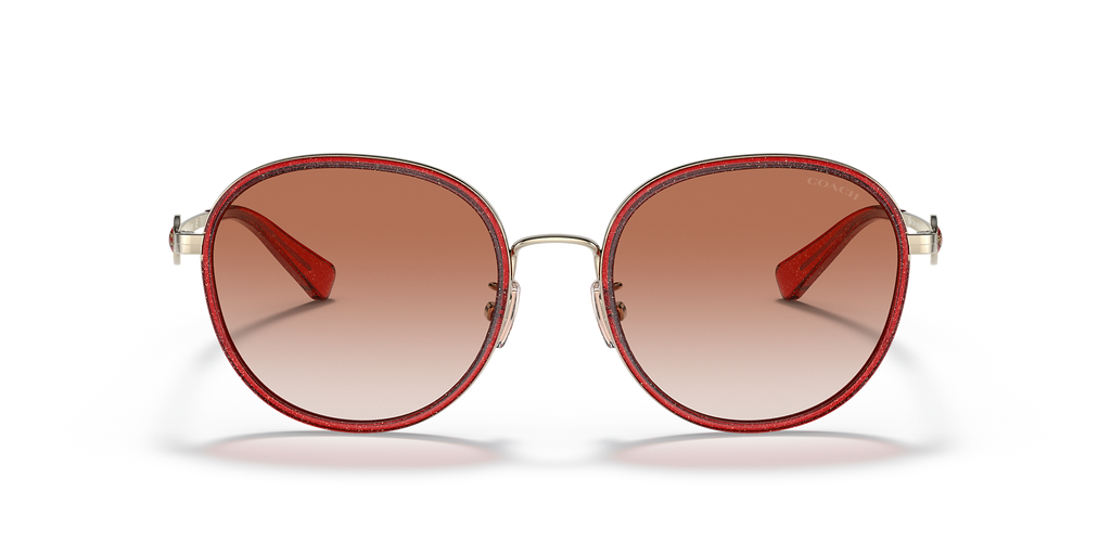 Transparent Glitter Red