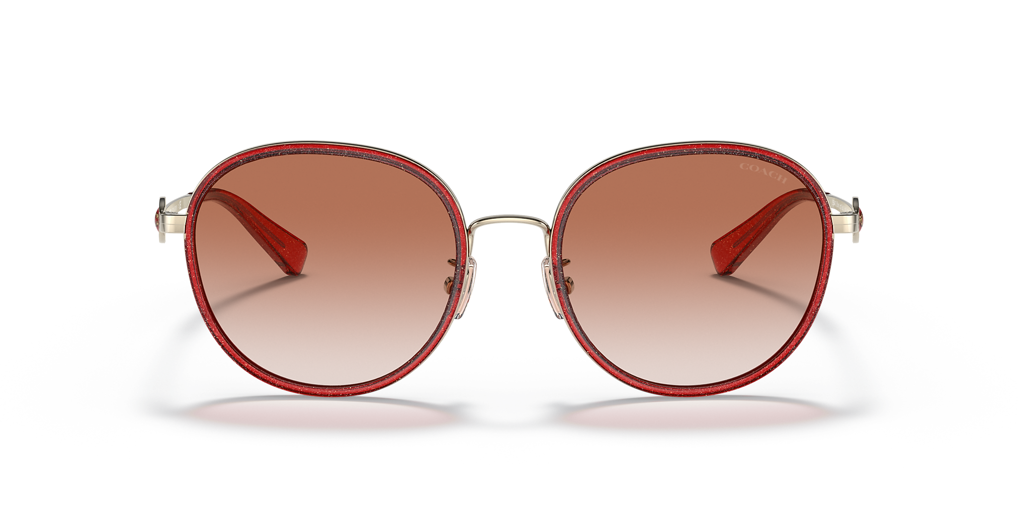 Transparent Glitter Red