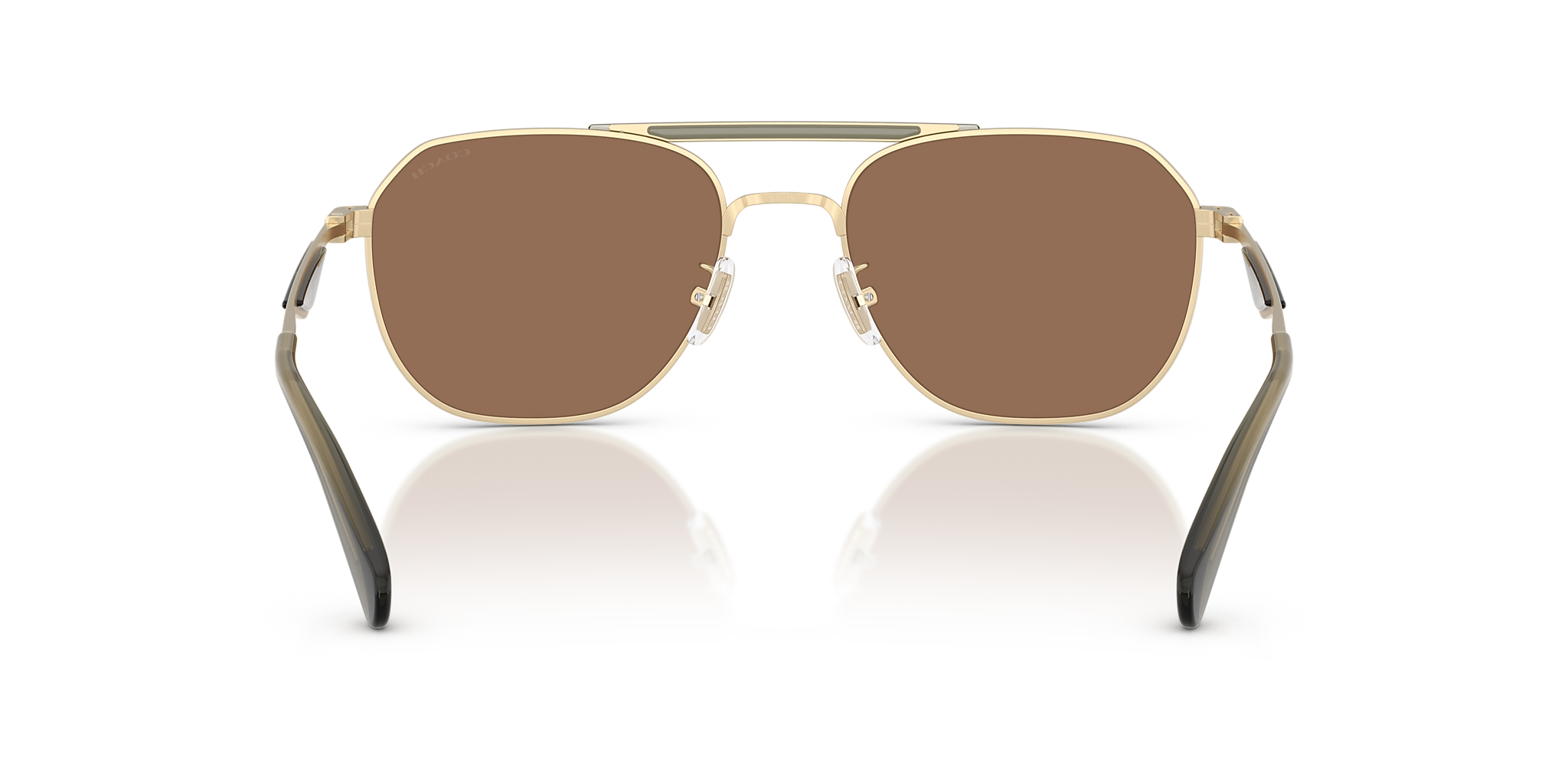 Satin Light Gold/Olive Green