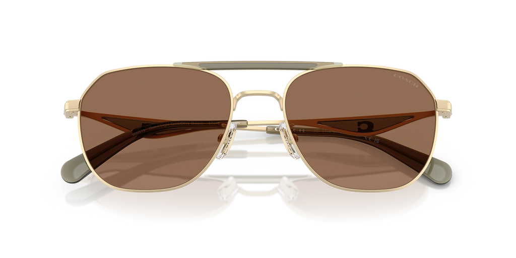 Satin Light Gold/Olive Green