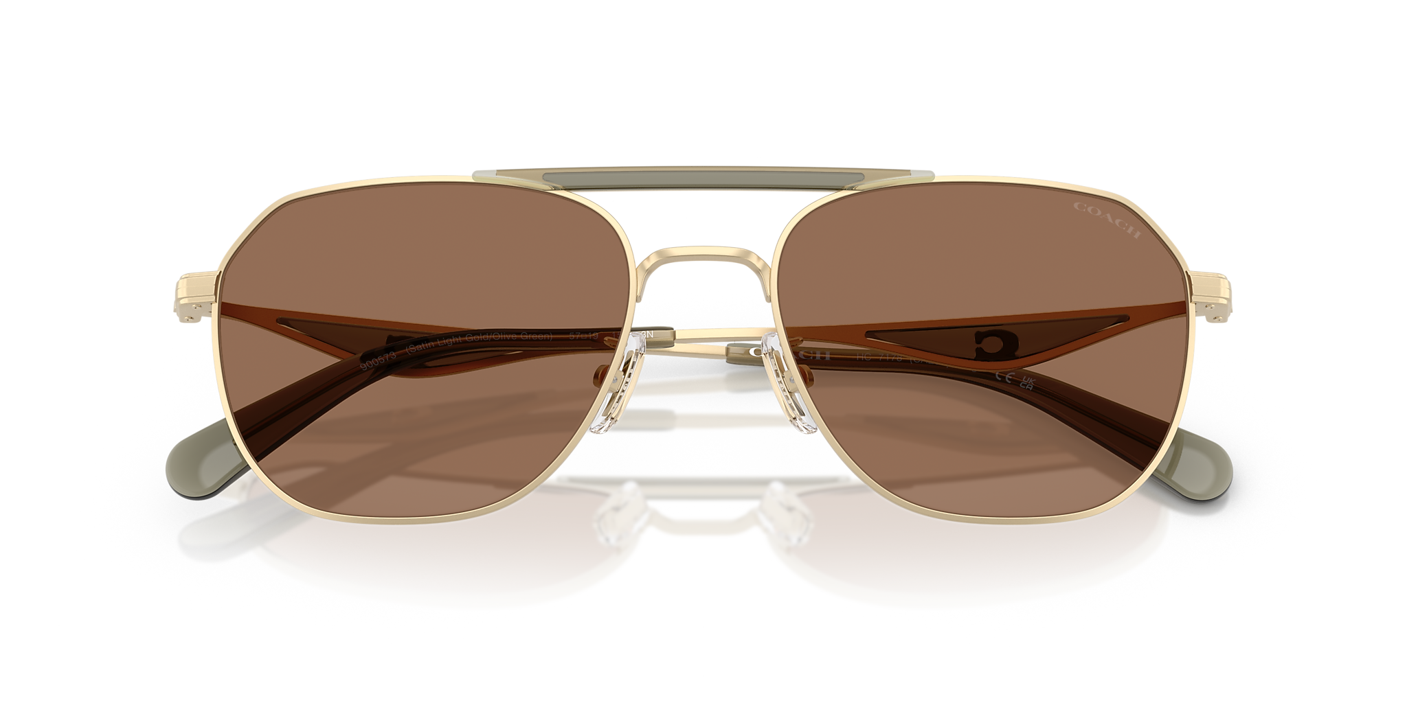 Satin Light Gold/Olive Green