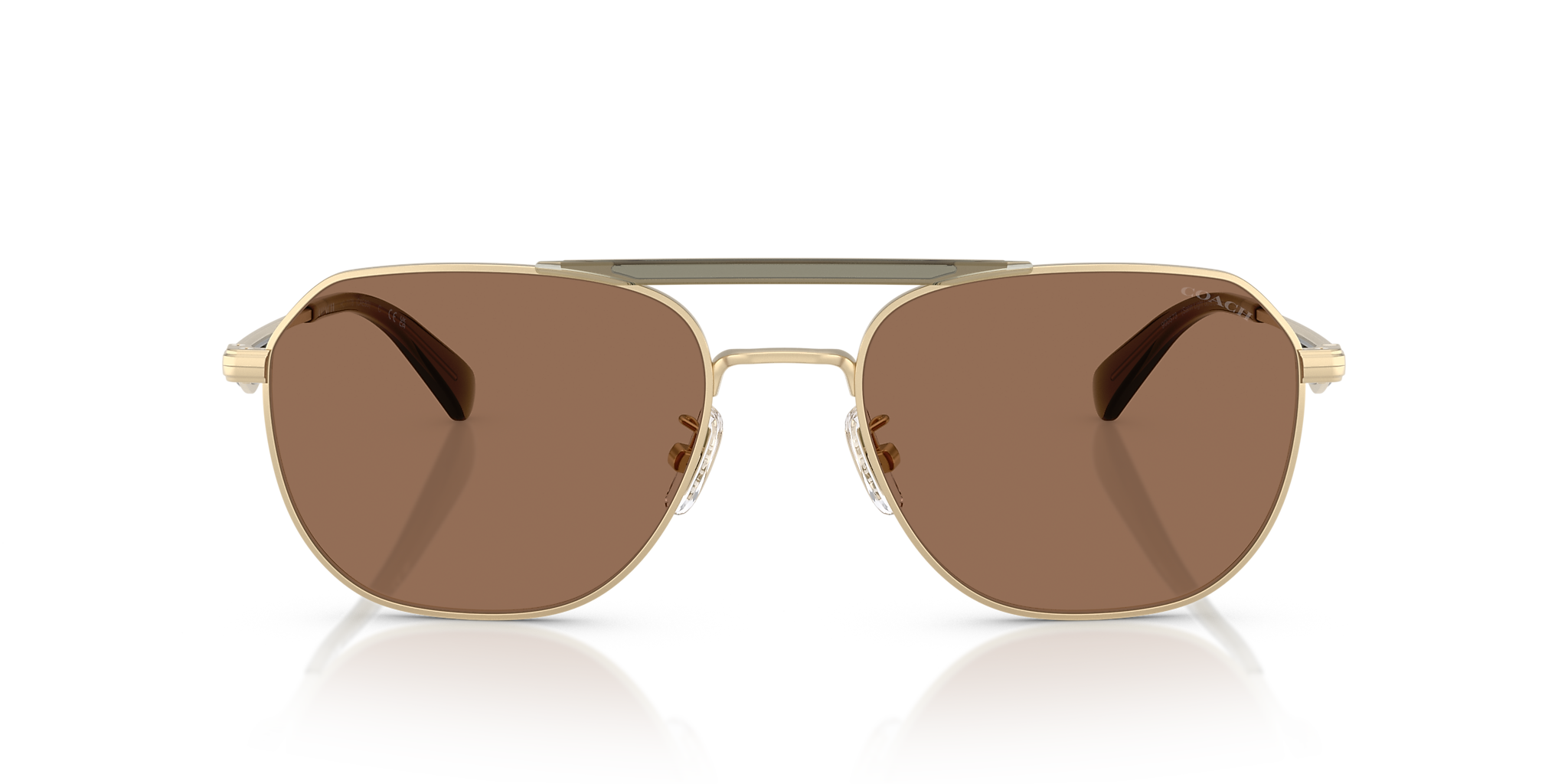 Satin Light Gold/Olive Green
