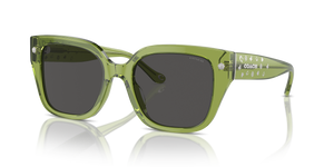 Transparent Key Lime  - Grey Solid