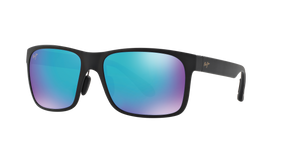 Black Matte  - Blue Hawaii Mirror Polarized