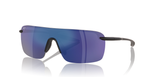 Black Matte  - Blue Mirror Polarized