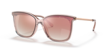 Pink Transparent - Rose Gold Gradient Mirror