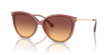 Dusty Rose Light Brown - Purple Amber Gradient