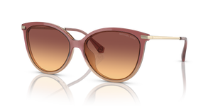Dusty Rose Light Brown - Purple Amber Gradient