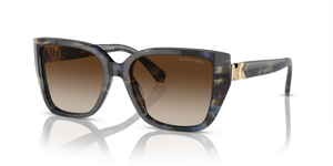 Bright Blue Tortoise - Brown Gradient