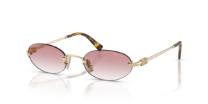 Pale Gold  - Clear Gradient Pink