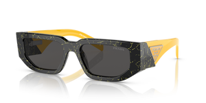 Black Yellow Marble  - Dark Grey
