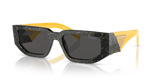 Black Yellow Marble  - Dark Grey