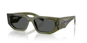 Transparent Military Green  - Dark Grey