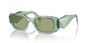Transparent Sage  - Green Mirror Internal Silver