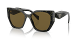 Black/Yellow Marble  - Dark Brown