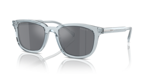 Transparent Azure  - Dark Grey Flash Silver