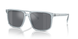 Transparent Azure  - Dark Grey Flash Silver