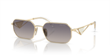 Pale Gold  - Gradient Blue Mirror Silver