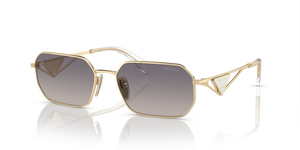 Pale Gold  - Gradient Blue Mirror Silver