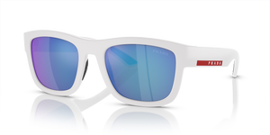 White Rubber  - Light Green Mirror Blue