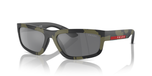Green Mimetic Rubbered  - Grey Mirror Black