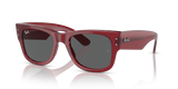 Transparent Red  - Dark Grey