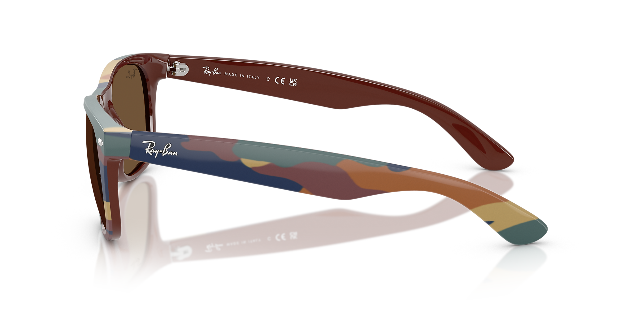 Brown & Blue Camuflage