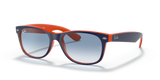 Blue On Orange  - Light Blue Gradient