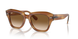 Striped Brown  - Clear & Brown