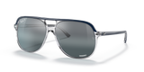 Blue On Transparent  - Clear/Blue