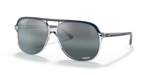 Blue On Transparent  - Clear/Blue